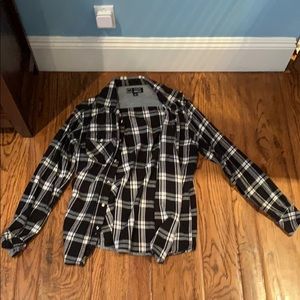 Matix Black/White Flannel